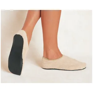 Alba Care-Steps Ii Hard Sole Slippers Slipper Hard Adult5-6 Beige 5Dz/Cs