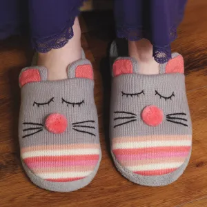 Animal Knitted Slipper Mouse