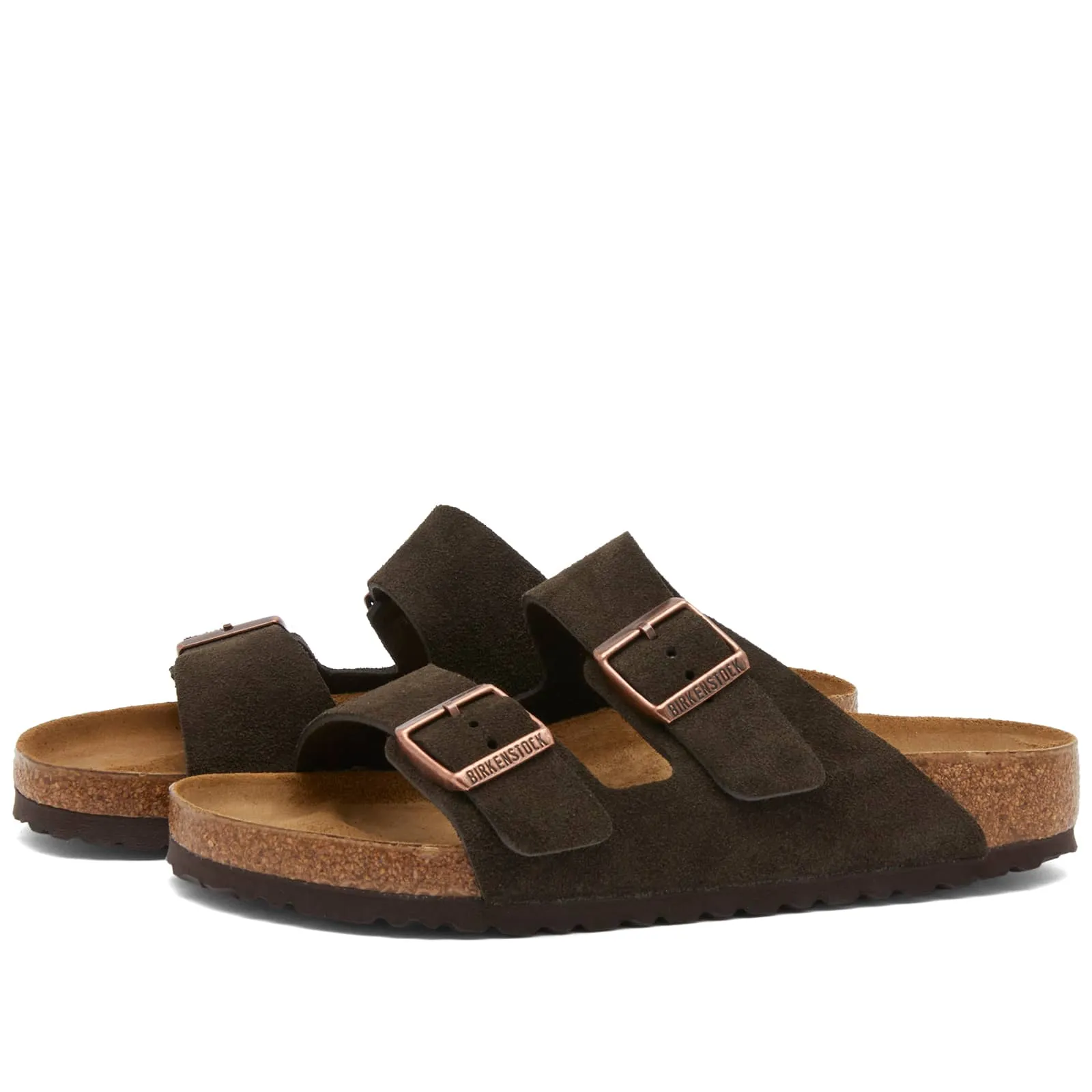 Birkenstock Arizona Sandals in Mocha Suede