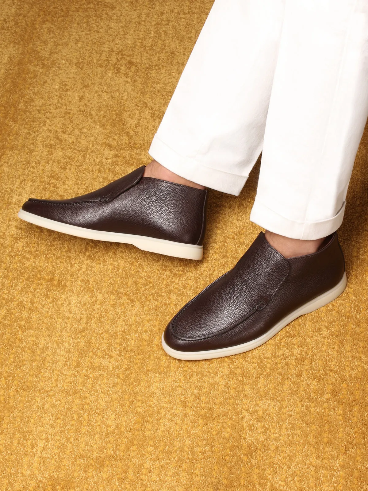 Brown Grain City Loafer