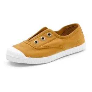 Cienta Zapatilla Slip on Shoe in Mustard Mostaza