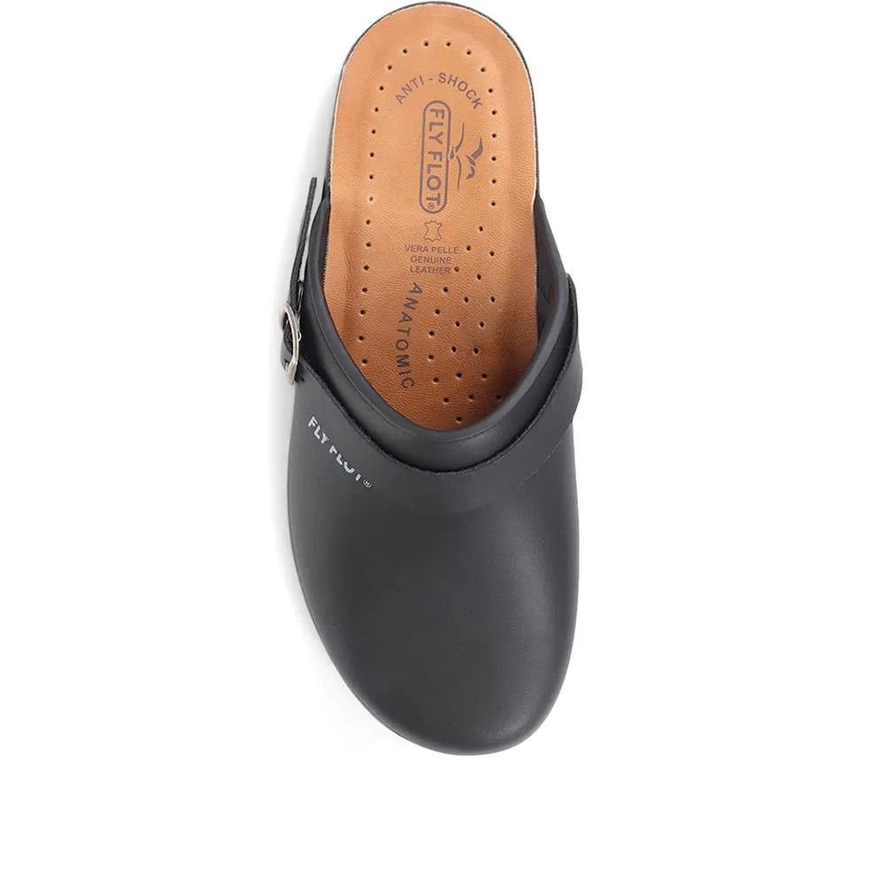 Coated Leather Work Clogs - FLY36103 / 322 504