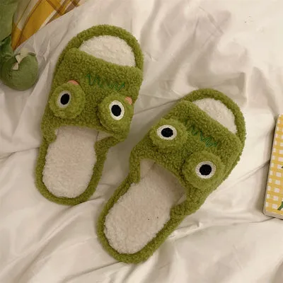 Cotton Slippers with Characters for Women