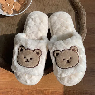 Cotton Slippers with Characters for Women