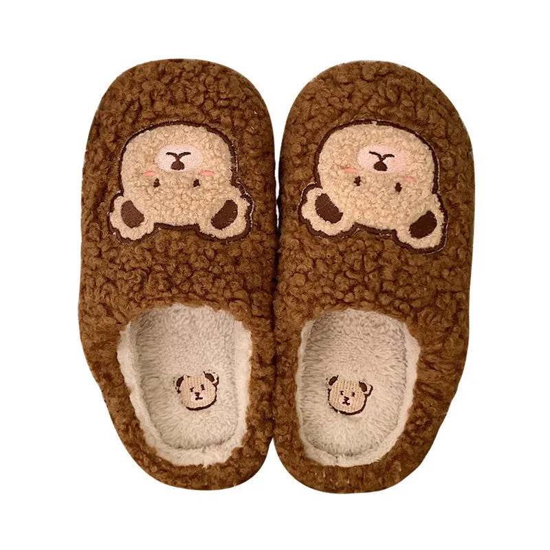 Cotton Slippers with Characters for Women