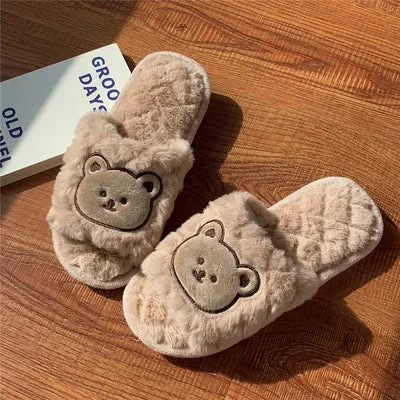 Cotton Slippers with Characters for Women