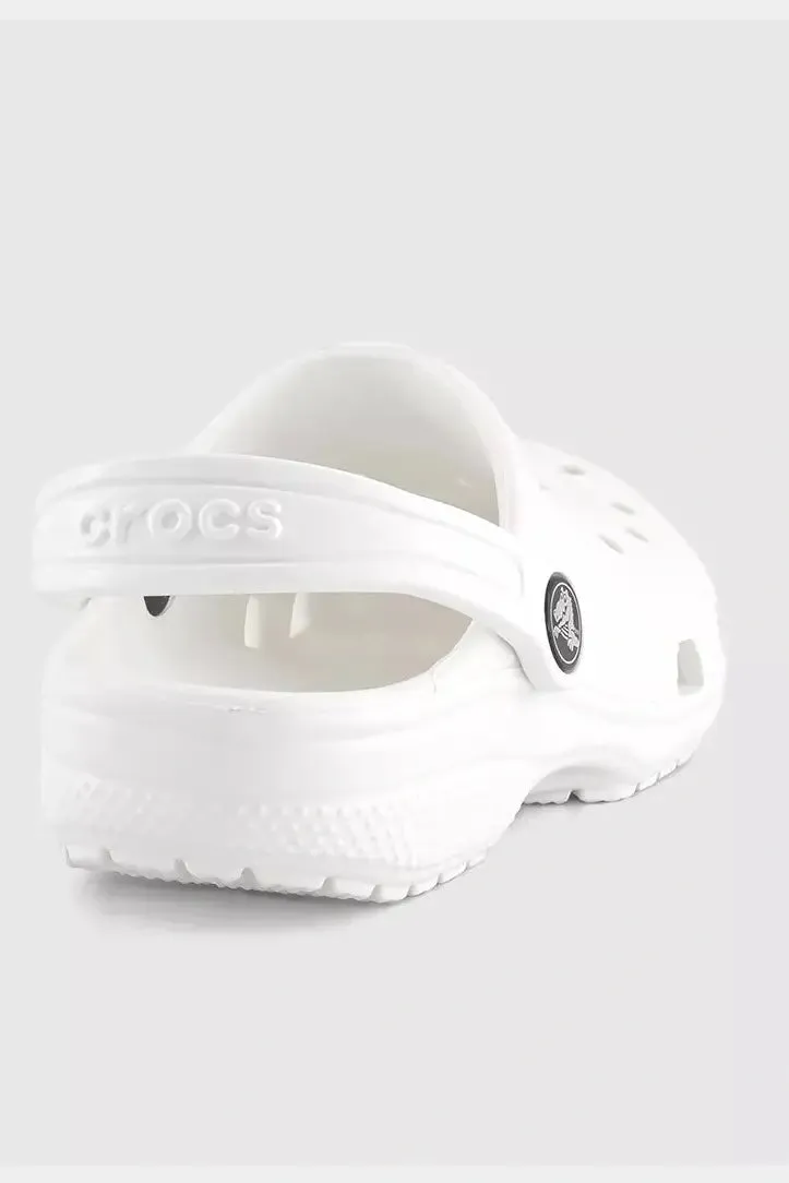 CROCS - kids classic clogs - white