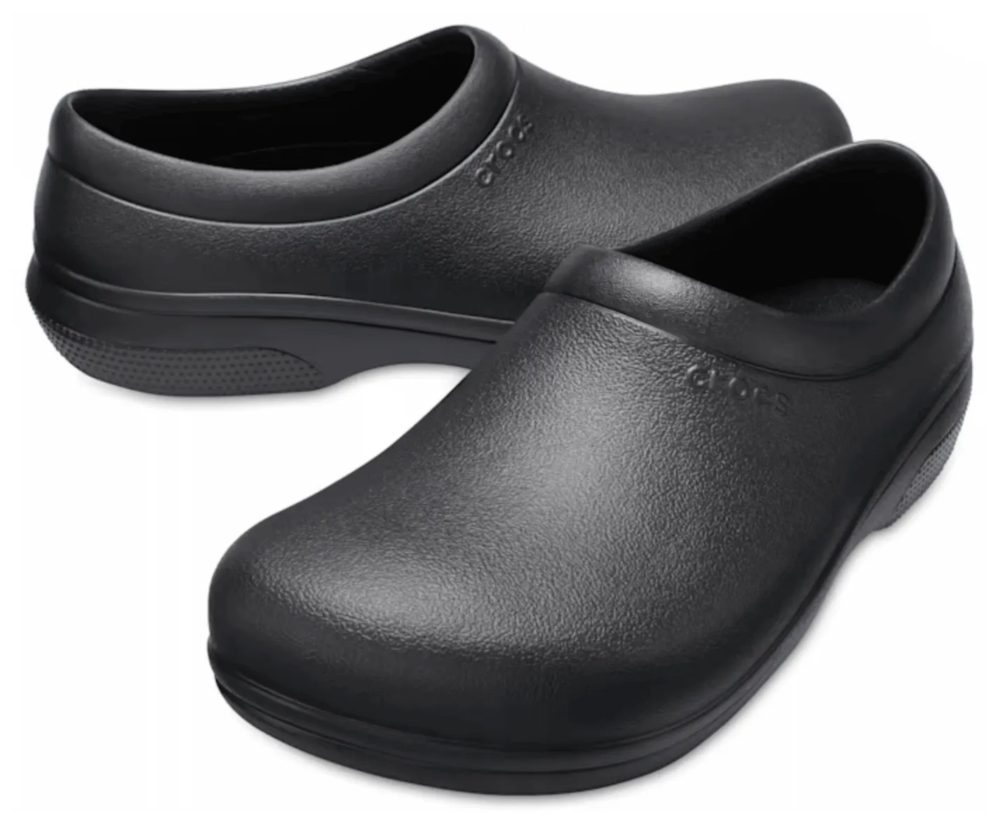 Crocs Mens On-The-Clock Work Slip-On - Black