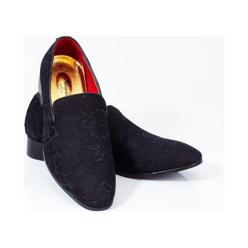 Designer Black Slip-On Loafers