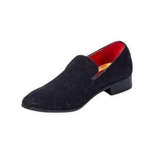 Designer Black Slip-On Loafers