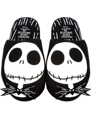 Disney The Nightmare Before Christmas Jack Skellington Face Women's Slippers