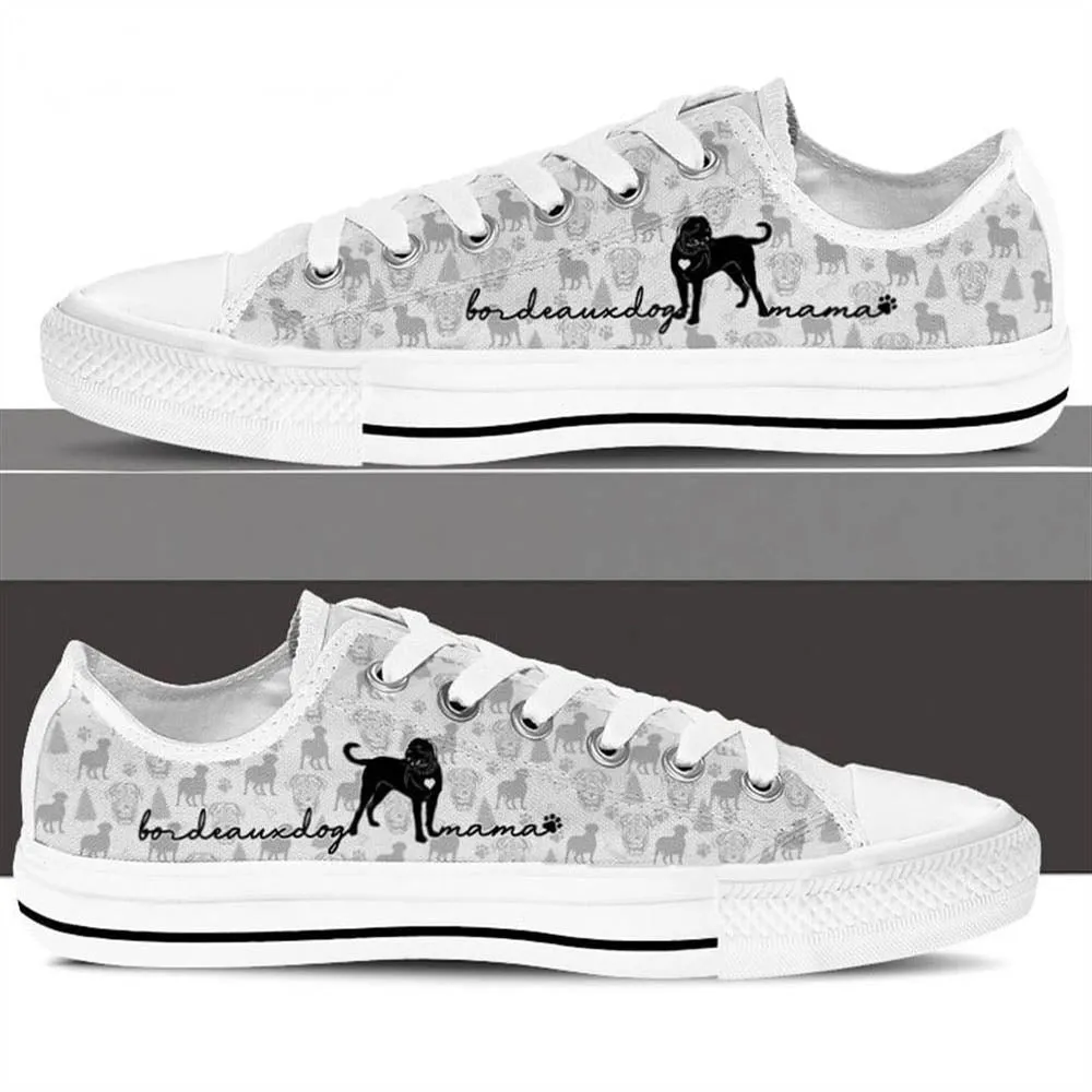 Dogue De Bordeaux Low Top Shoes, Dog Printed Shoes, Canvas Shoes For Men, Women