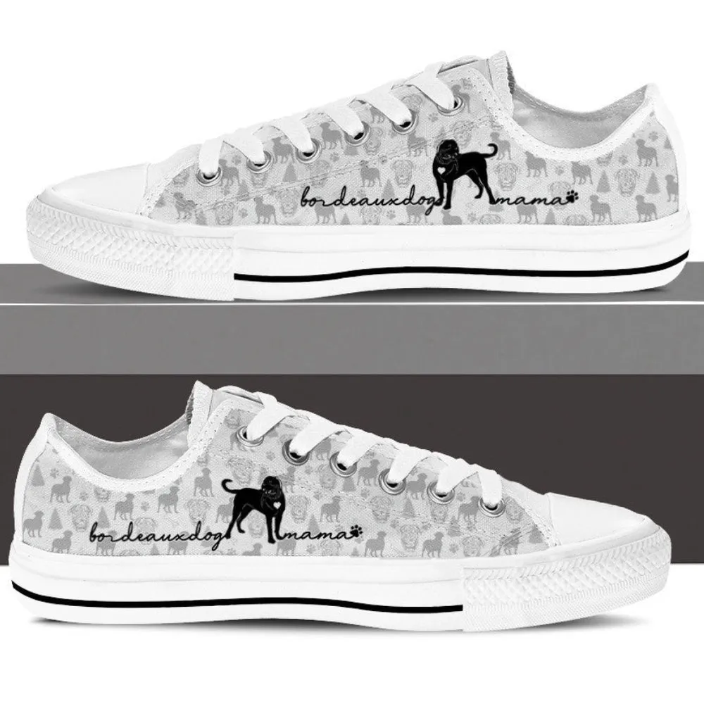 Dogue De Bordeaux Low Top Shoes Sneaker, Dog Printed Shoes, Canvas Shoes For Men, Women