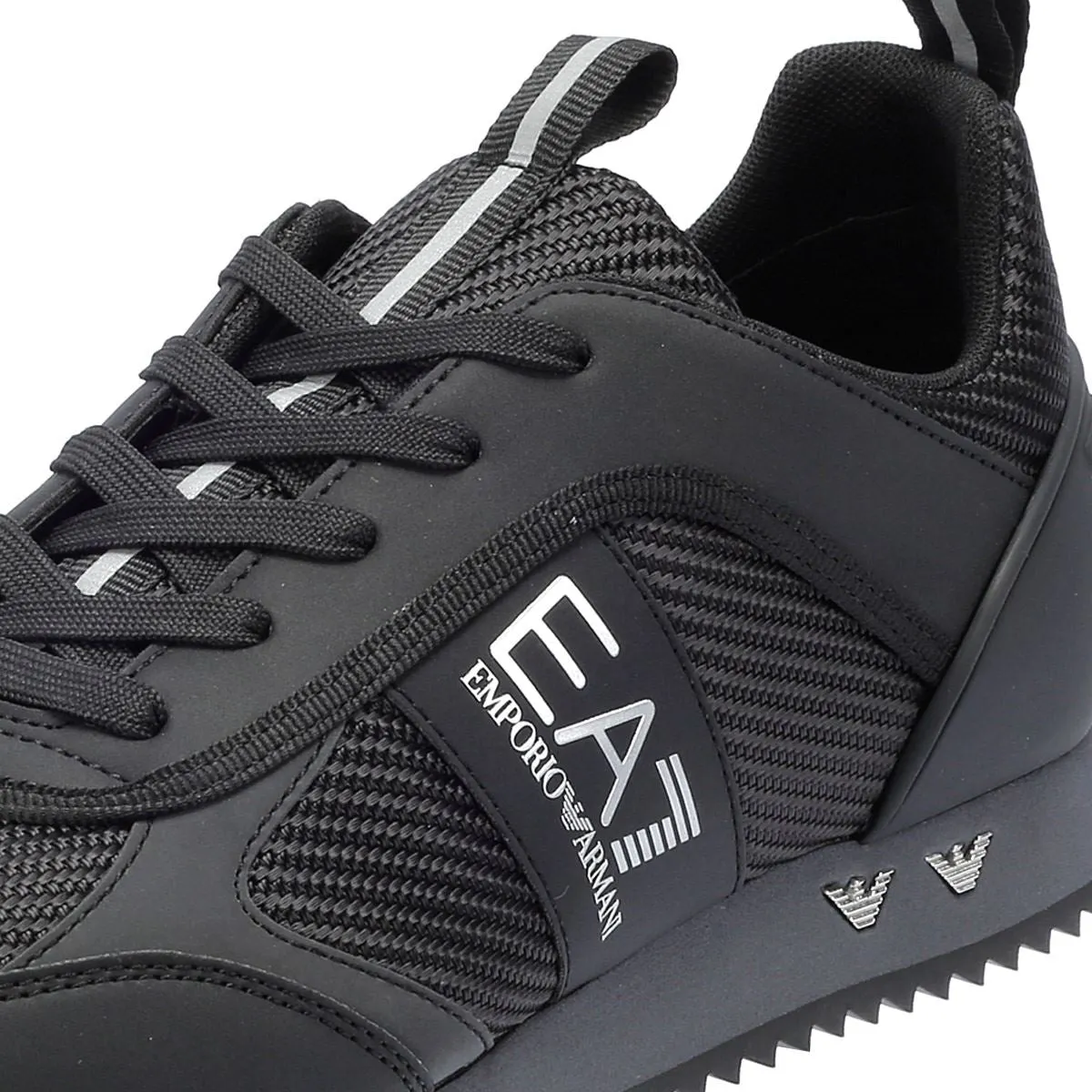 EA7 Black&White Carbon Men's Black Trainers