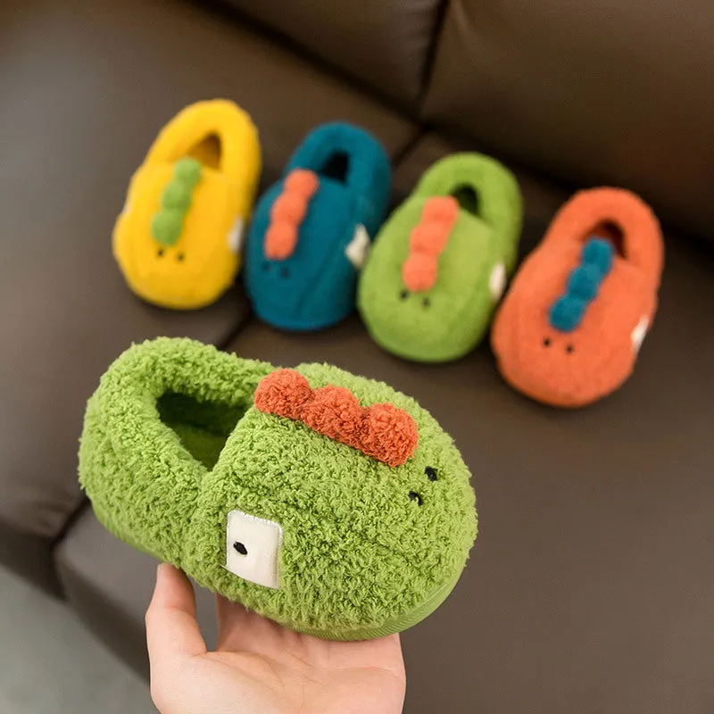 Fuzzy Character Slippers for Toddlers