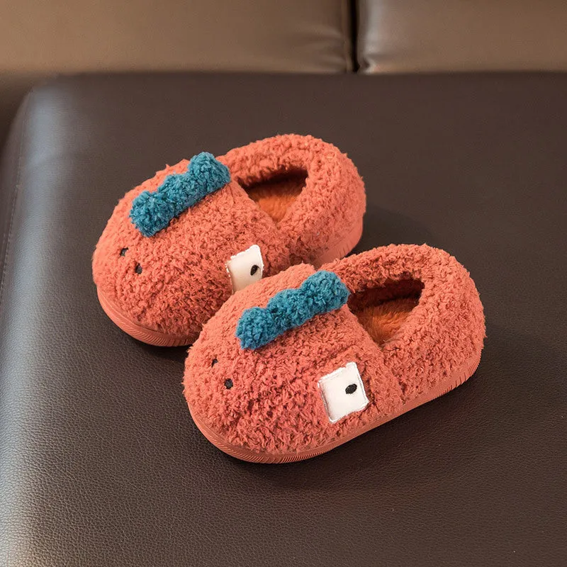 Fuzzy Character Slippers for Toddlers