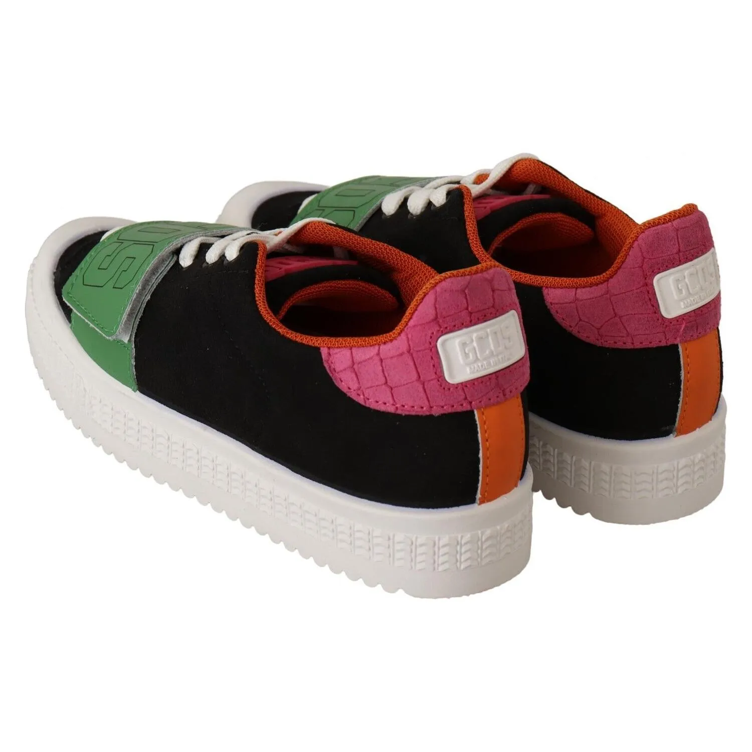 GCDS Stylish Multicolor Low Top Lace-Up Sneakers