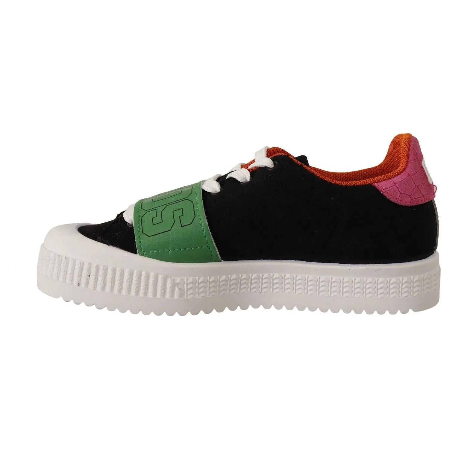 GCDS Stylish Multicolor Low Top Lace-Up Sneakers