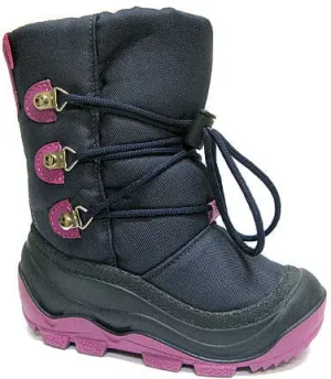 Girls Navy Snow Boot