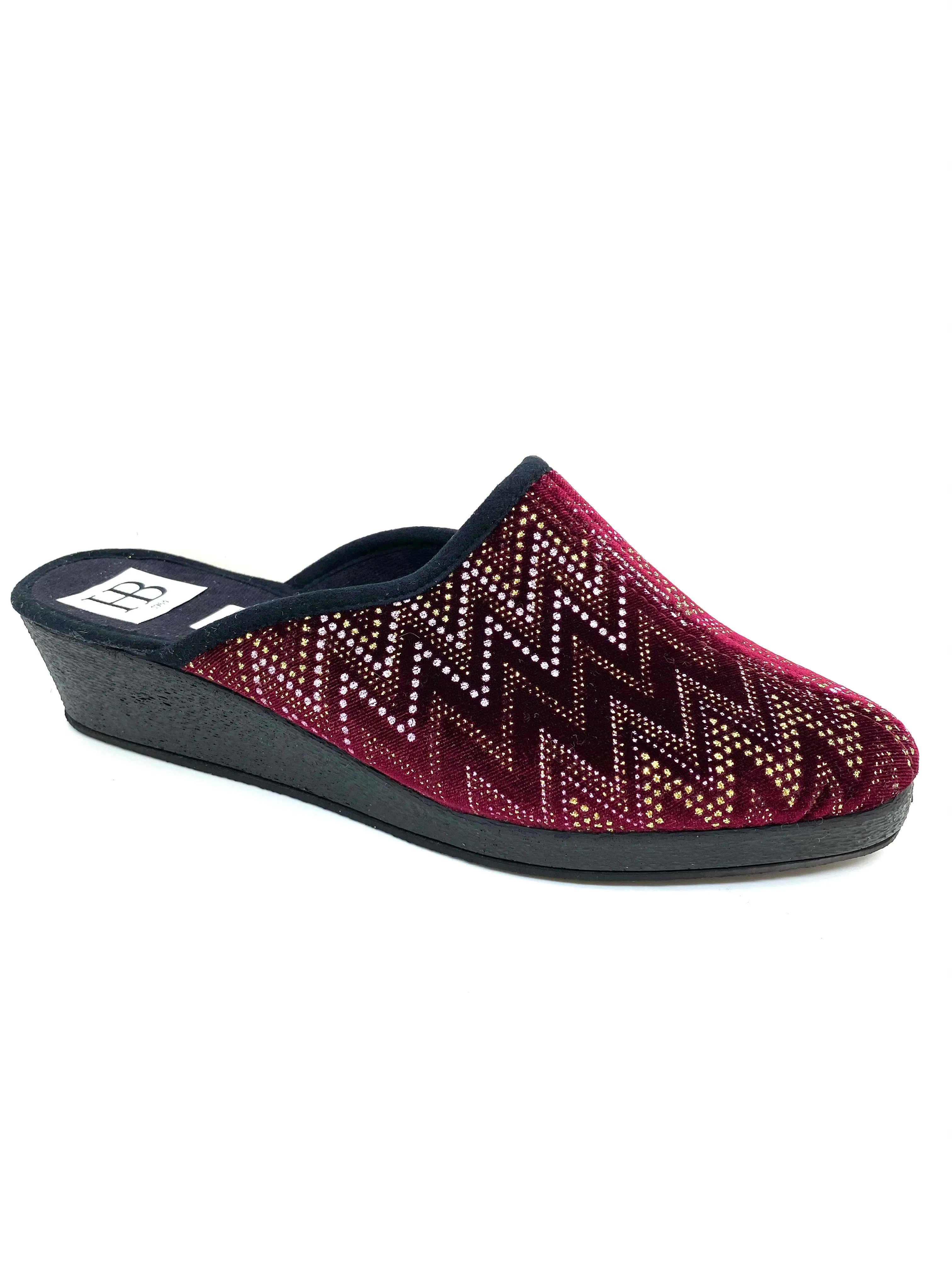 HB Habana Ladies Mule Slipper Burdeos