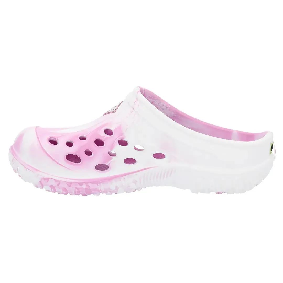 Kids Muckster Lite Clog - Pink/White Swirl by Muckboot