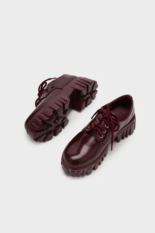 LACE UP CHUNKY PLATFORM OXFORD