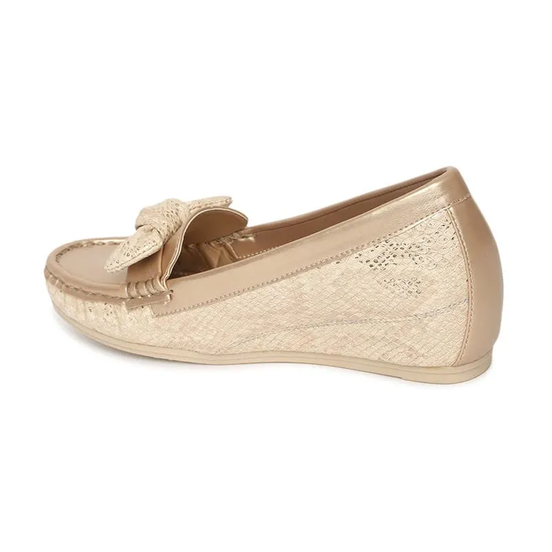 Marc Loire Women's Gold Loafers - 5 UK