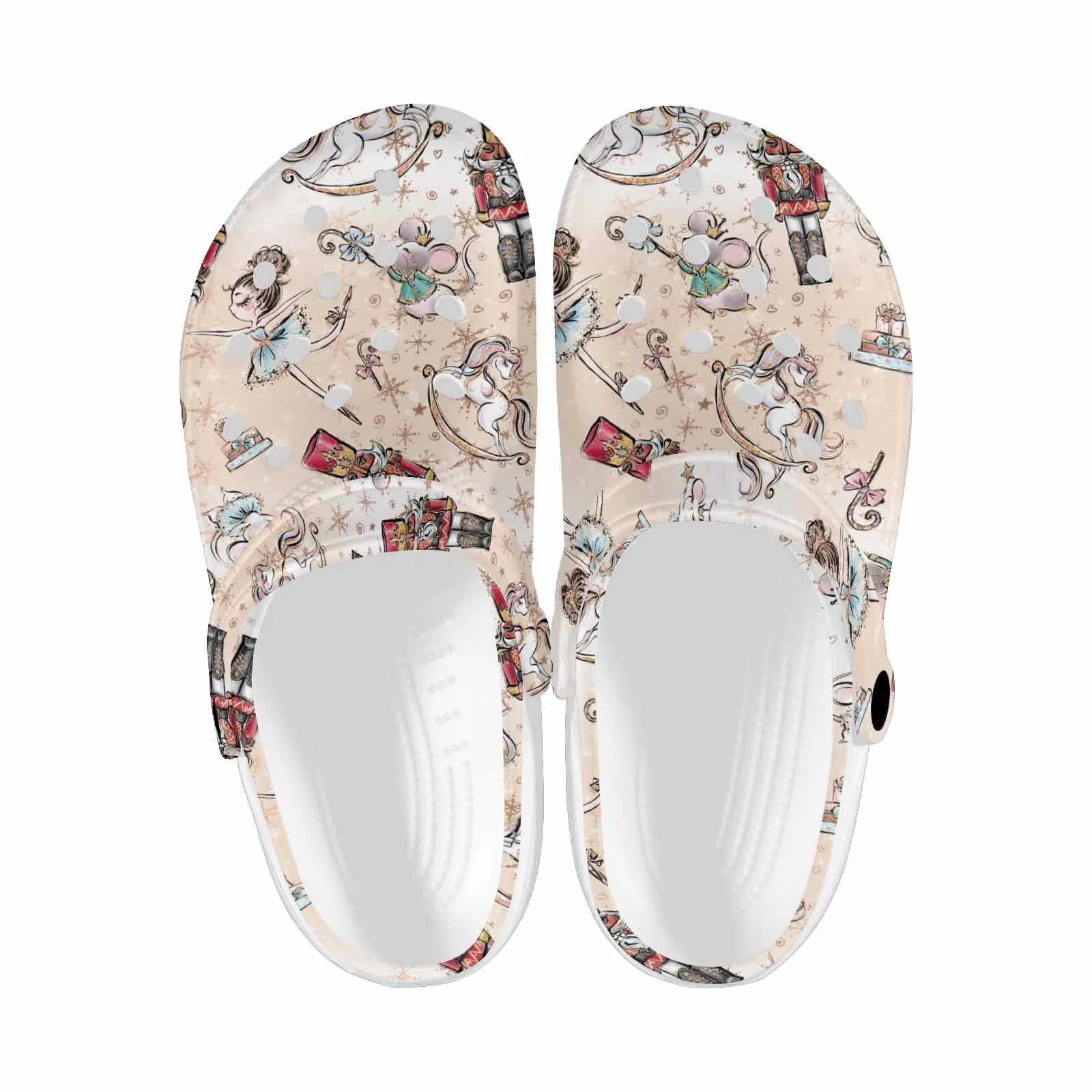 Nutcracker  Custom Print Adults Clogs