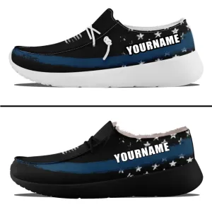 Personalized Patriotic Canvas Slip-On Sneakers, Custom USA Flag Design Loafer Shoes, Buy One Get One Gift,ZH-240202305-2bb