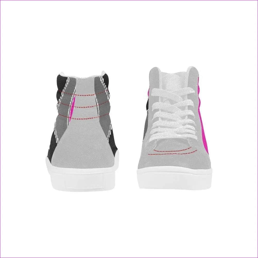 Pink Star High-top Splice Canvas shoe