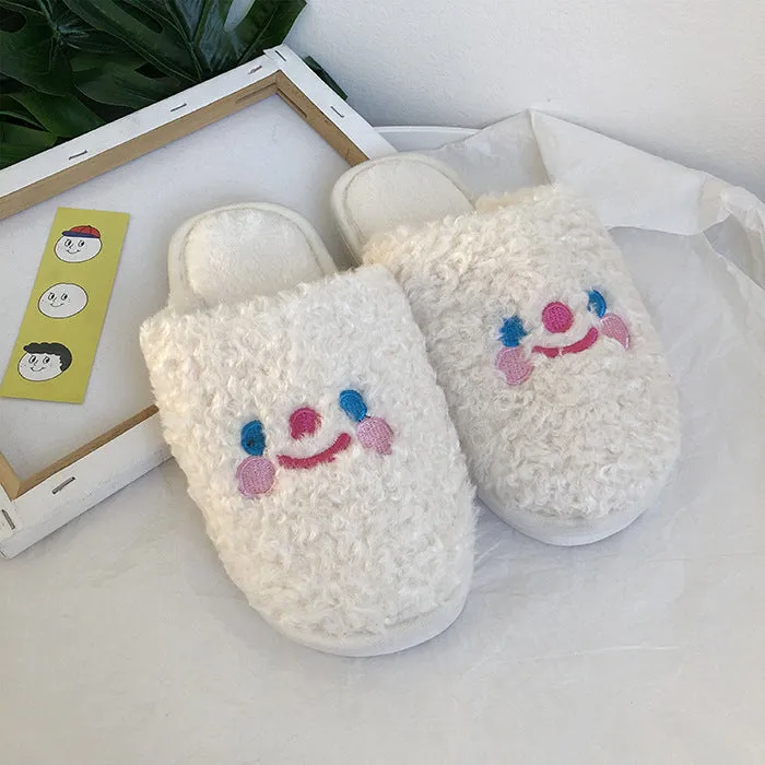 Plush Coral Fleece Slippers for Girls