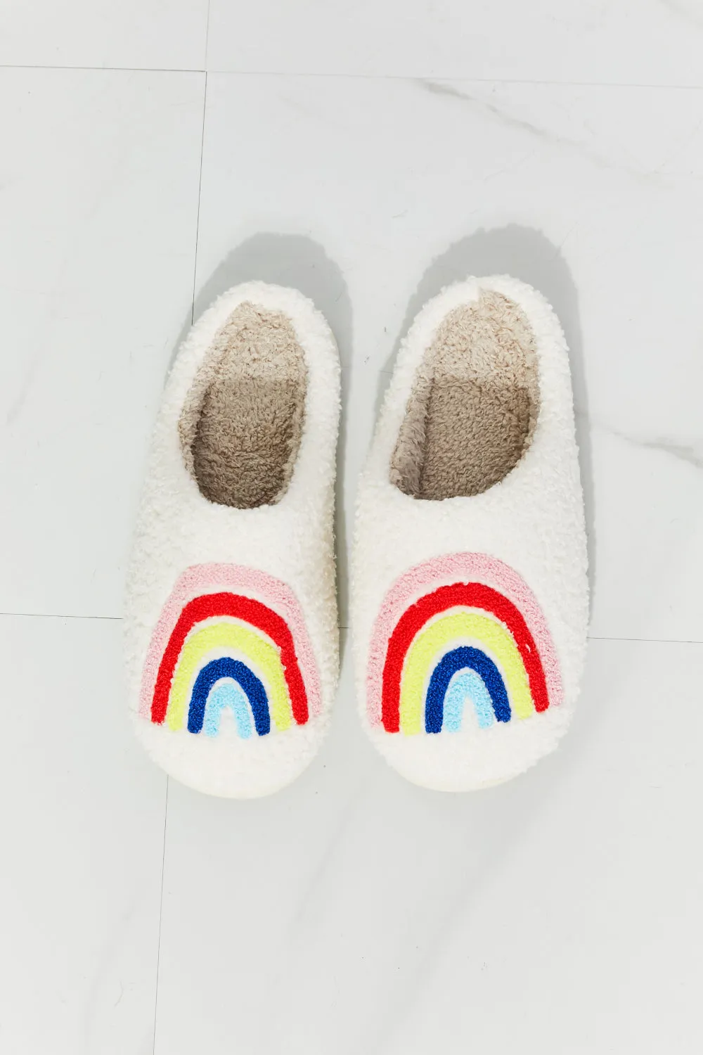 Rainbow Plush Slipper