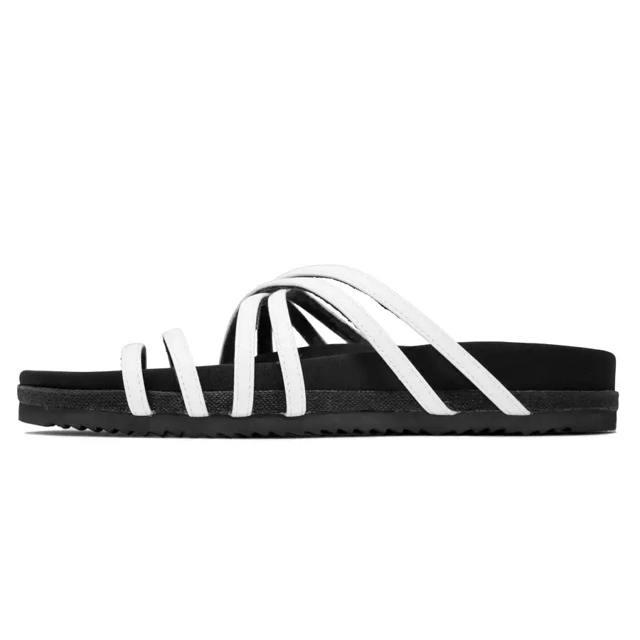 Roam - Sandals in White Vegan String Leather