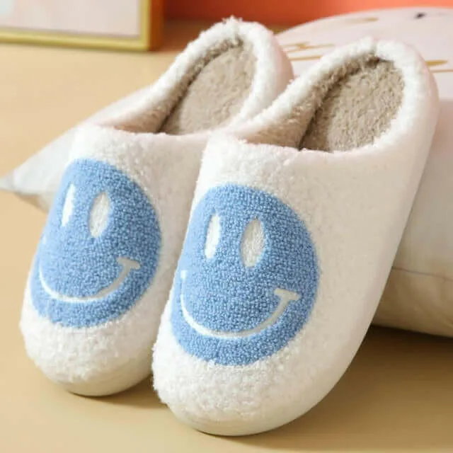 Smiley Face Slippers Women