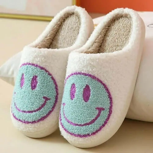 Smiley Face Slippers Women