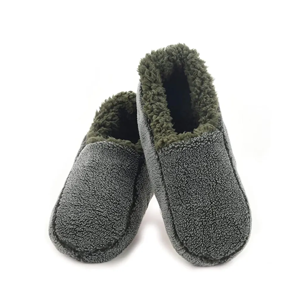 Snoozies Two Tone Fleece Lined Slippers - Mens