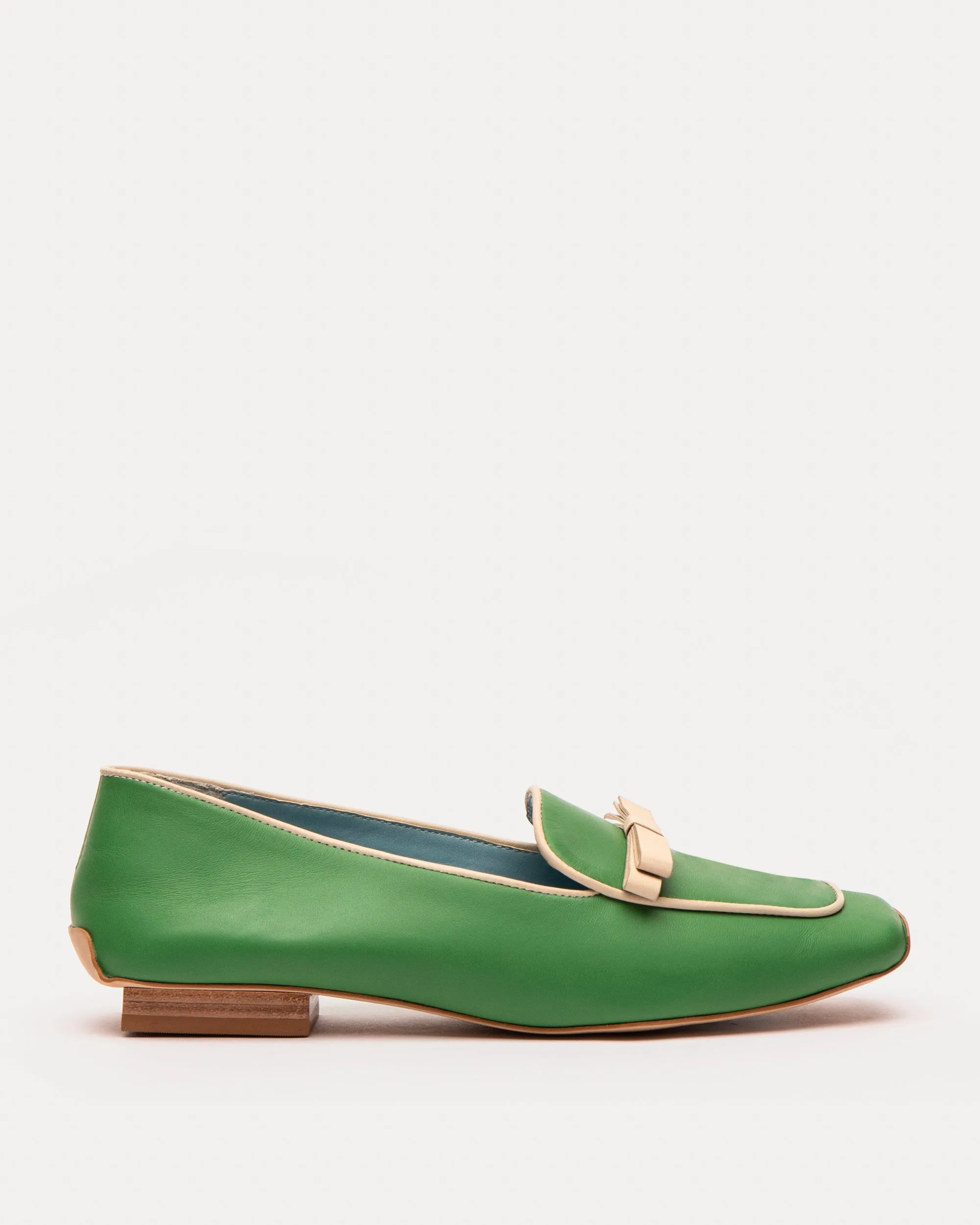 Suzanne Loafer Leather Green Oyster