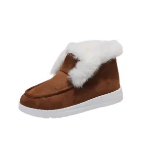 TEEK - Furry Suede Snow Boots