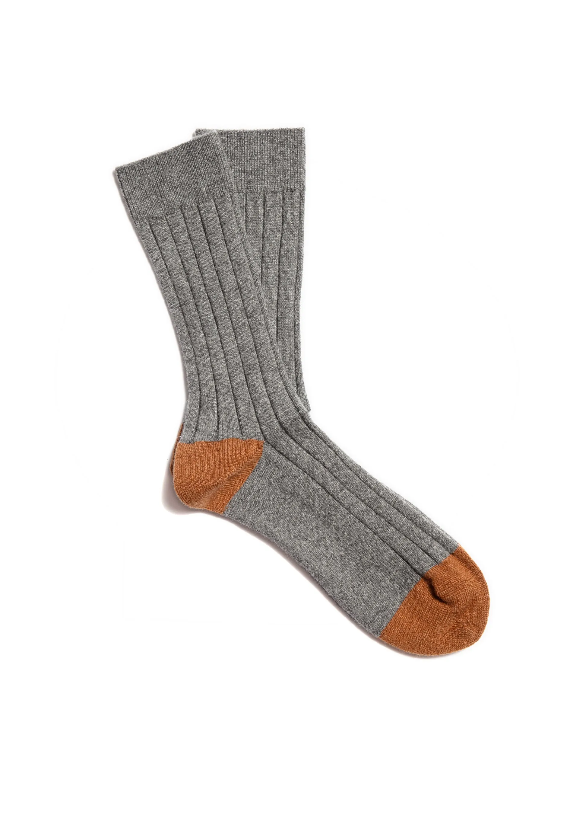 The Cashmere Socks - Cobble Grey