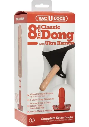 Vac-U-Lock Classic Dildo with Ultra Harness