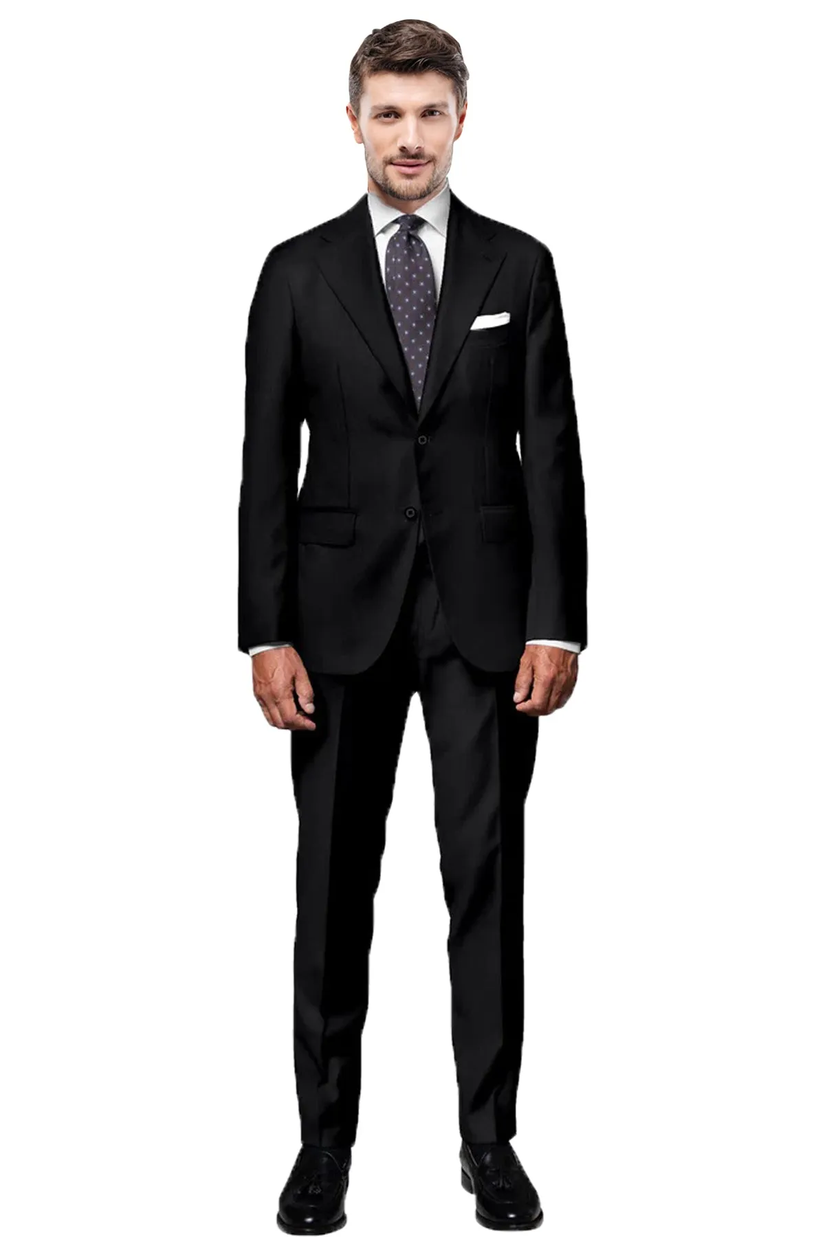 VBC | Timeless Elegance of the Black Herringbone Suit