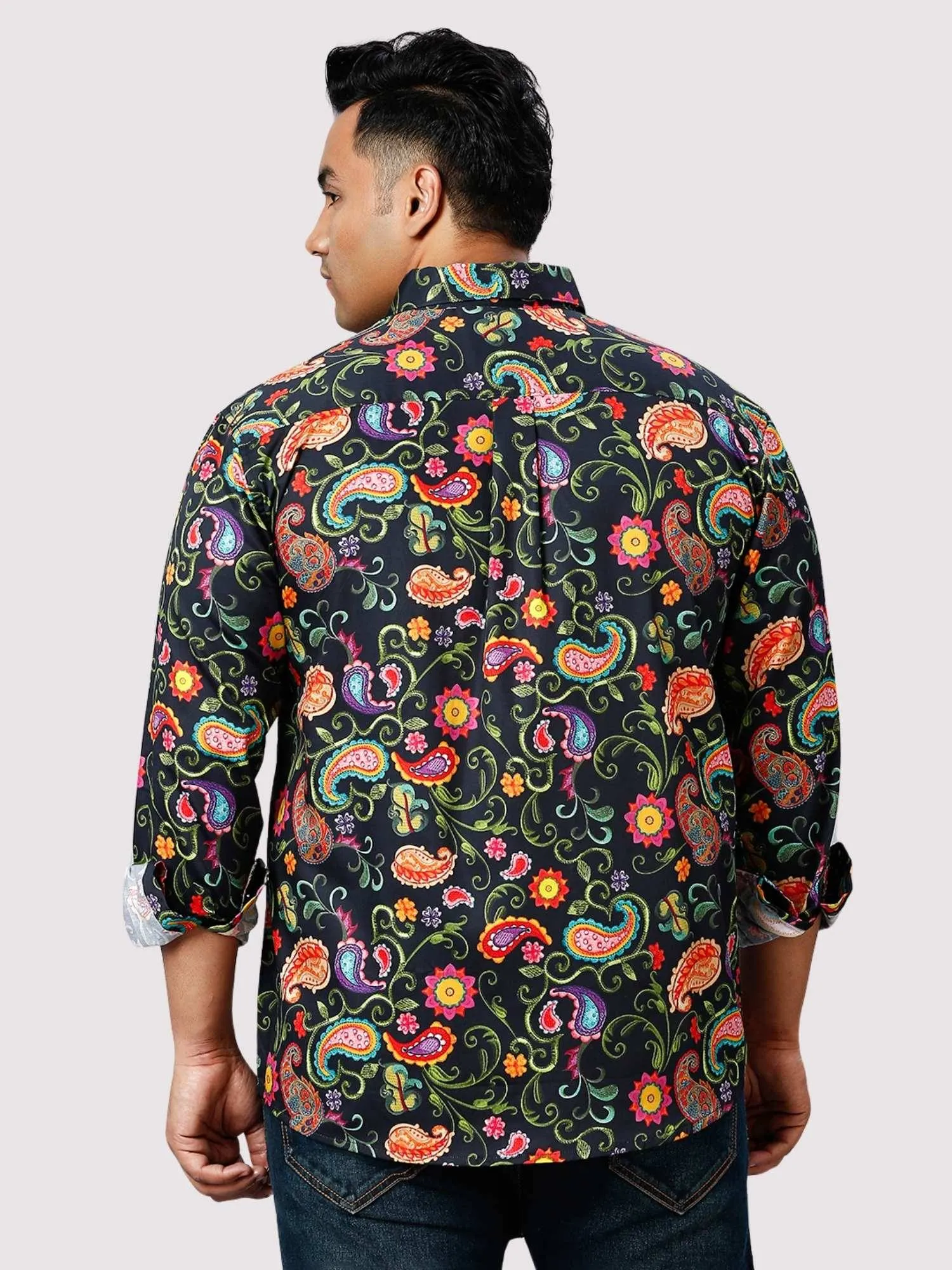 Wilding Digital Printed Full Sleeve Shirt Men's Plus Size