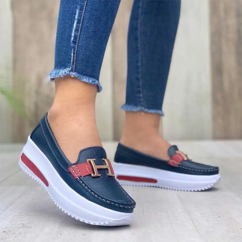 Women's Comfortable Platform Loafers