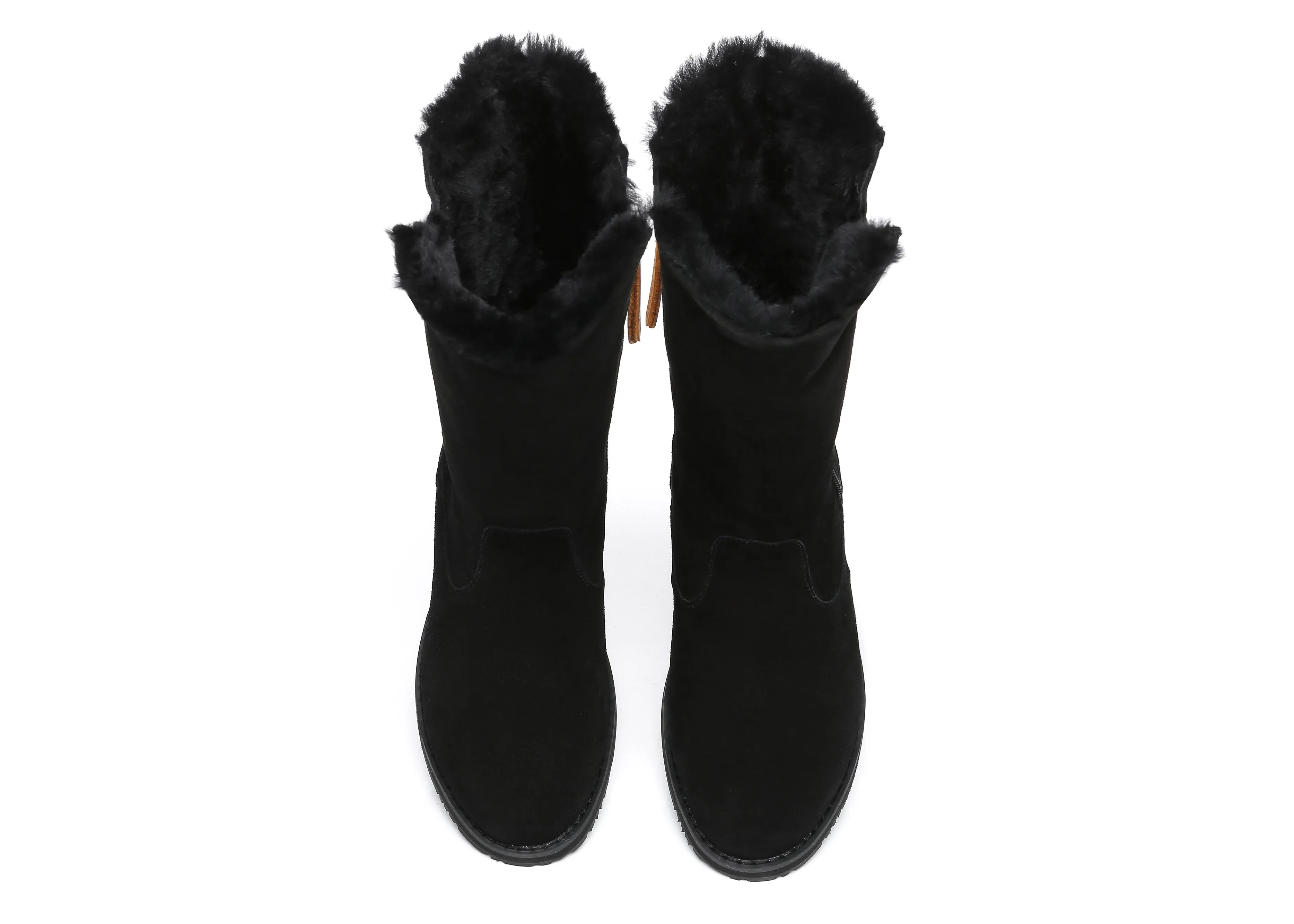 Womens Fashion Ugg Boots Mid Calf Colleen