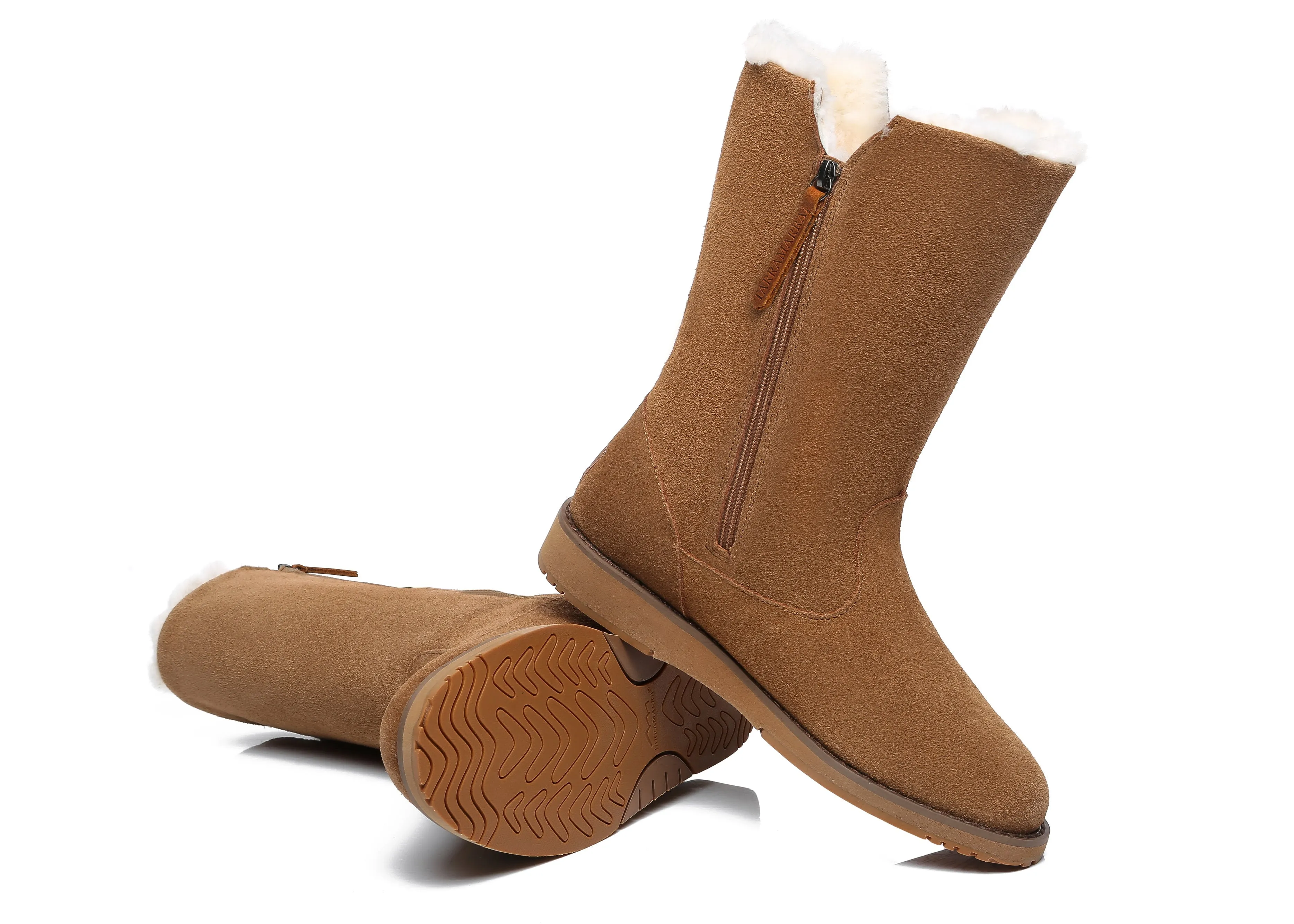 Womens Fashion Ugg Boots Mid Calf Colleen