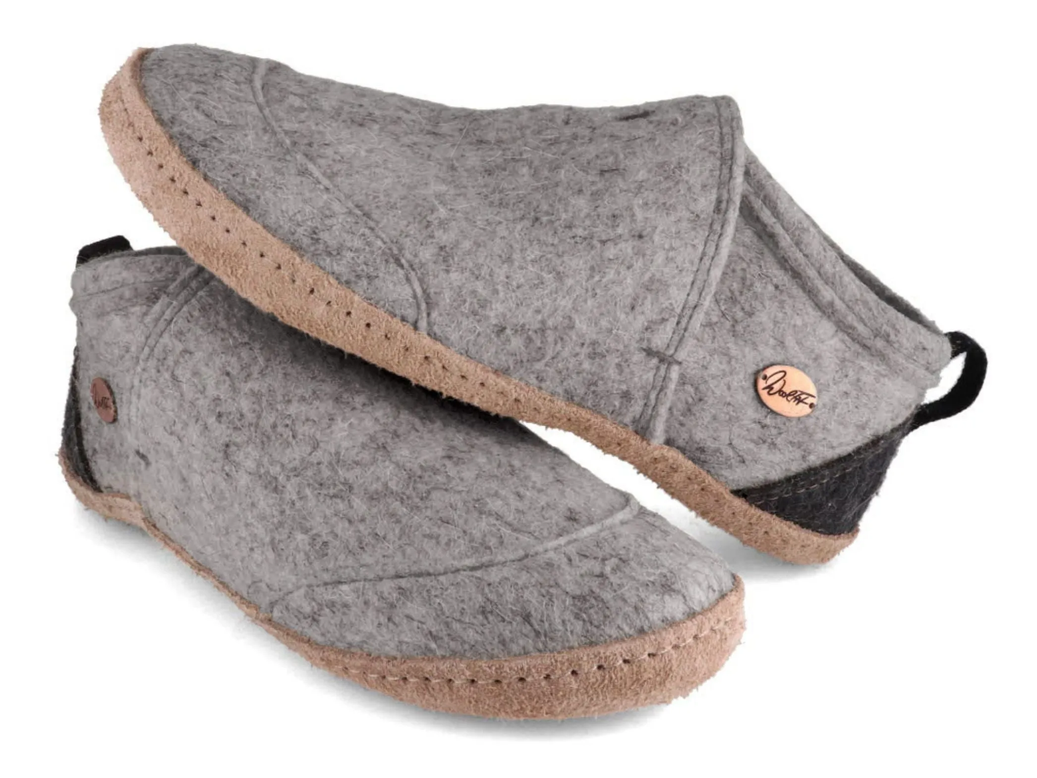 WoolFit Taiga | Felt Slipper Boots with Leather Sole