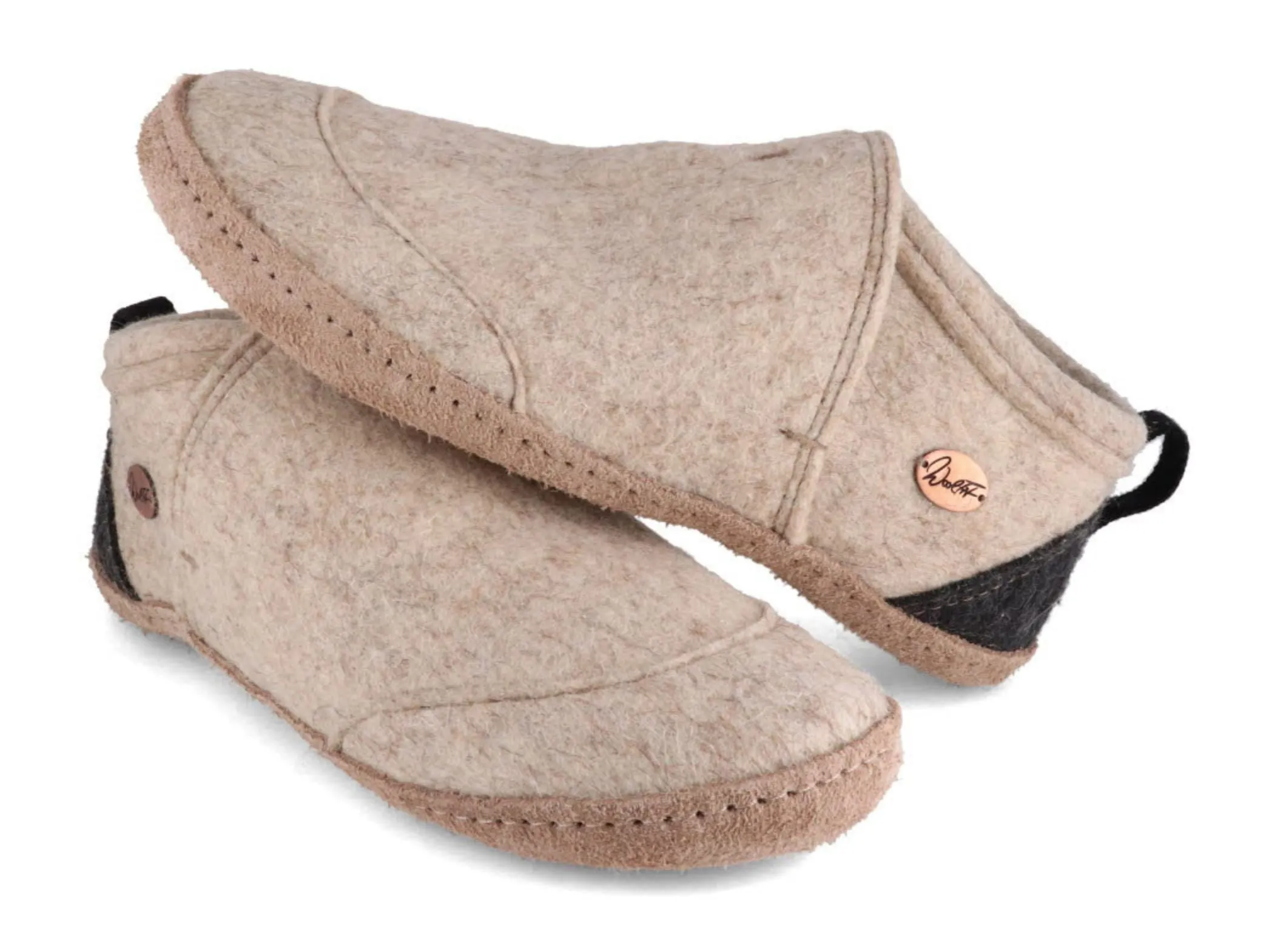 WoolFit Taiga | Felt Slipper Boots with Leather Sole